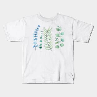 Blue and green plant Kids T-Shirt